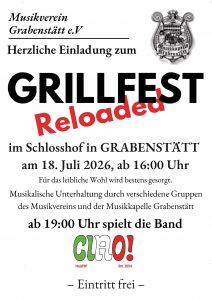 Grillfest Reloaded am 18. Juli 2026 ab 16:00 Uhr