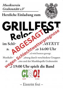 Grillfest Reloaded am 18. Juli 2026 ab 16:00 Uhr